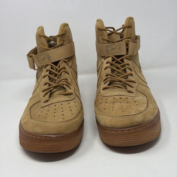 Nike Air Force 1 High 07 LV8 Wheat Flax Gum Suede 806403-200 Mens 14 main image 9